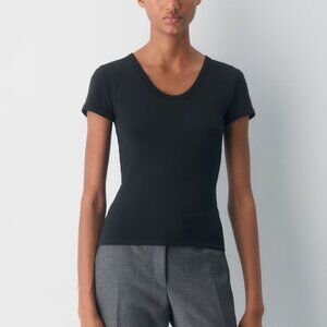 NWT Aritzia CONTOUR Sophomore Black Top L